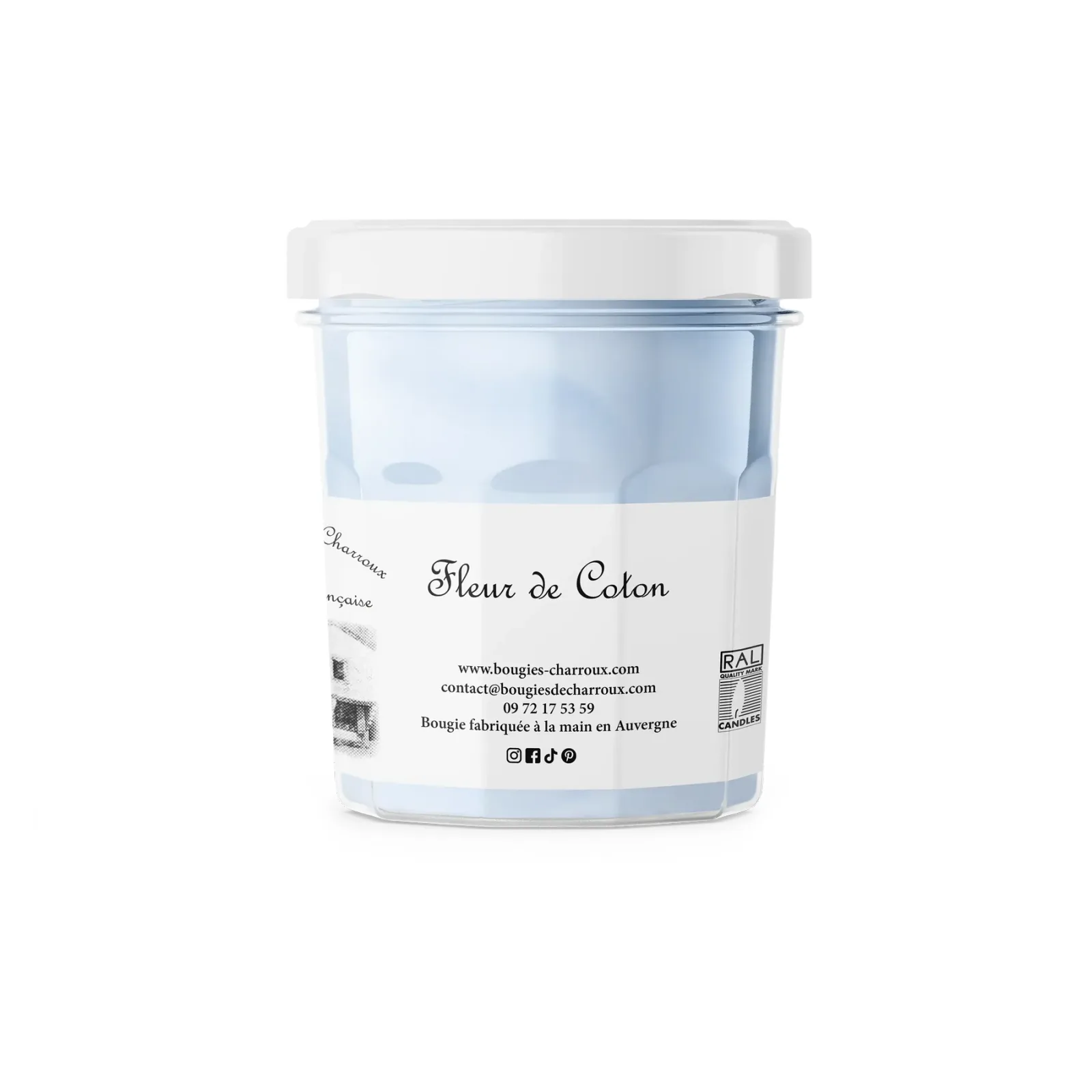 Les Bougies de Charroux Moyen Fleur de Coton
