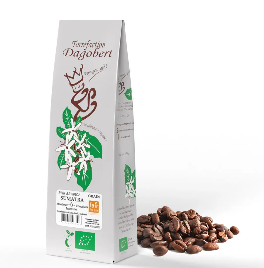 Café grain Sumatra Dagobert BIO
