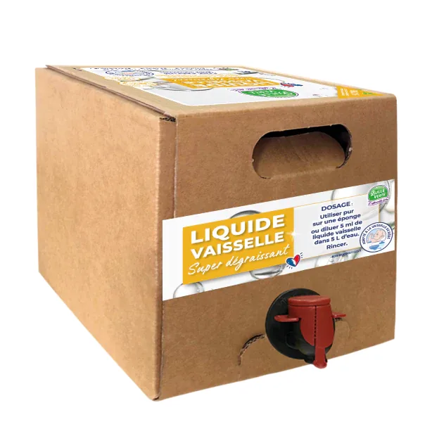 Liquide vaisselle super dégraissant sans parfum BIB 3L